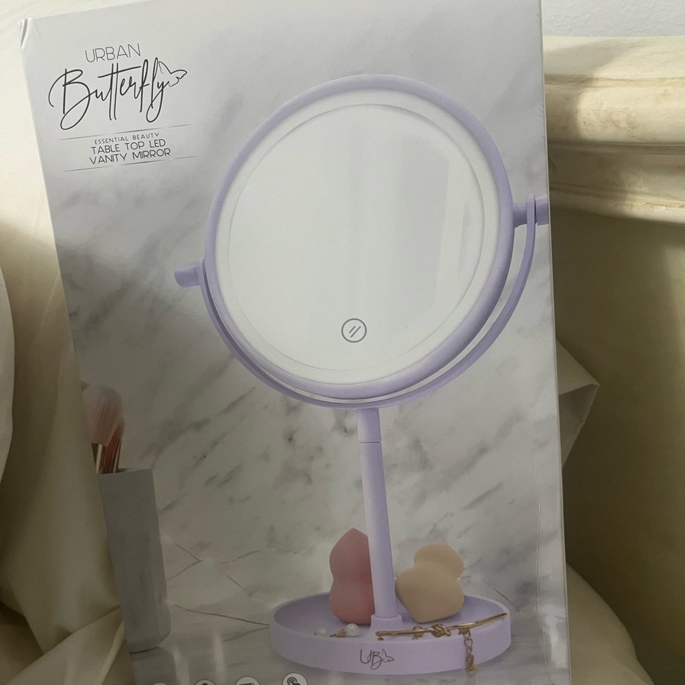 Purple Vanity Mirror
